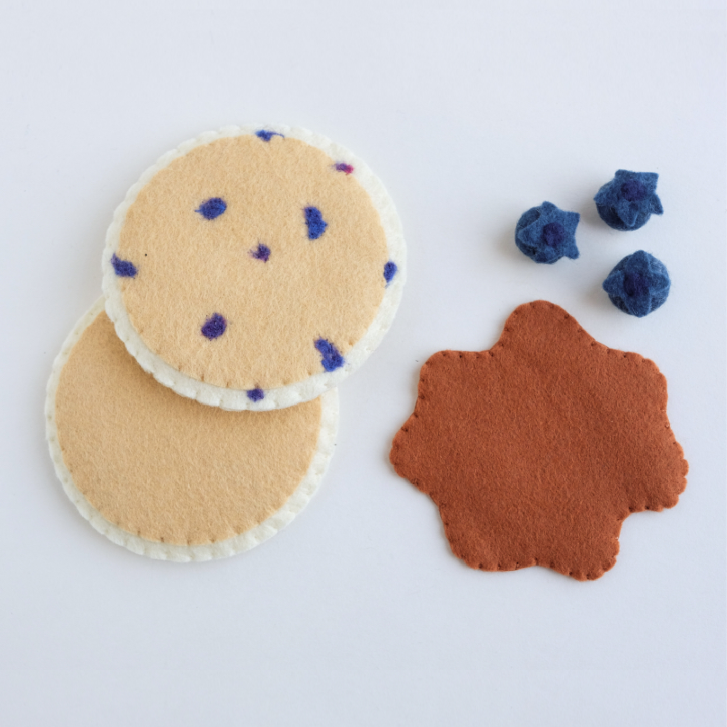 Double sided felt pancakes set
