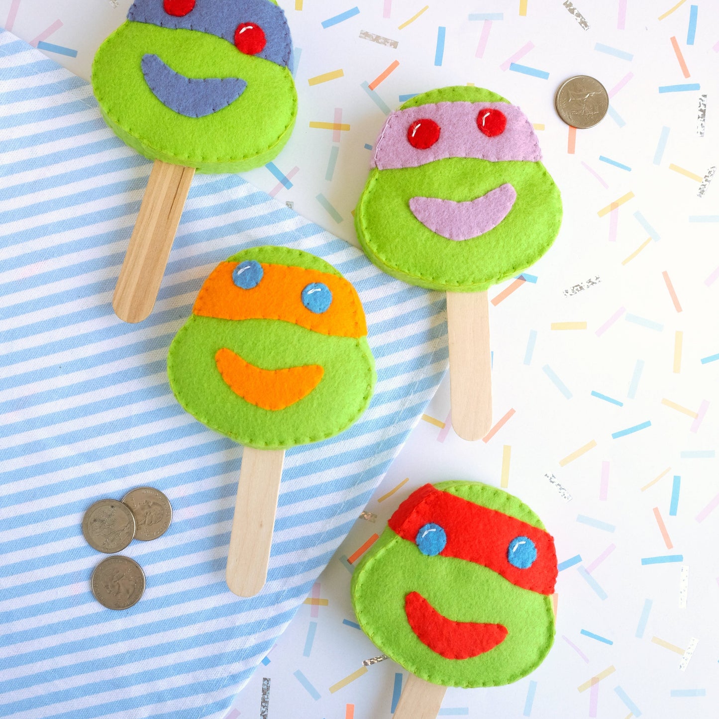 Ninja turtle ice cream bar